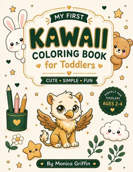 My First Kawaii Coloring Book for Toddlers